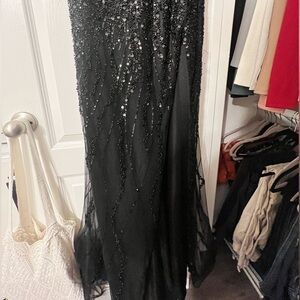 ladivine black prom dress